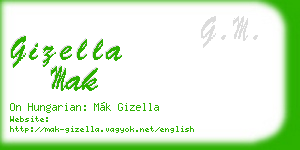 gizella mak business card